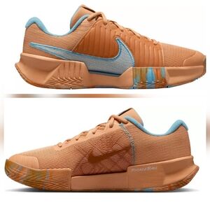 Nike Women's Zoom Challenge Pickleball Shoes, Copper Moon/Glacier Blue Size 6